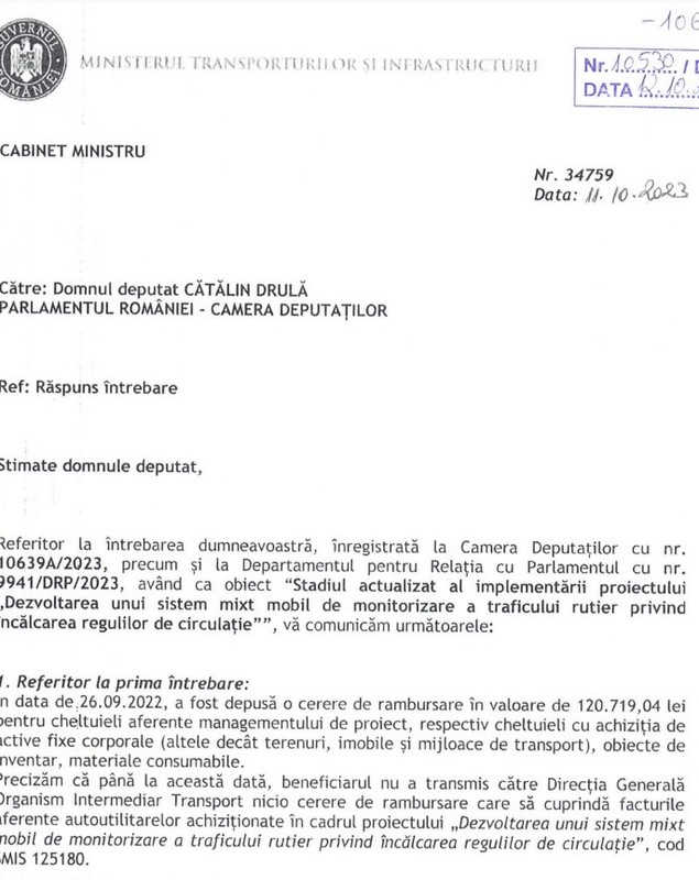 Drulă, noi acuzații la Bode în achiziţia BMW-urilor de către Poliție: „Documentele arată că s-a restrâns libera concurență”