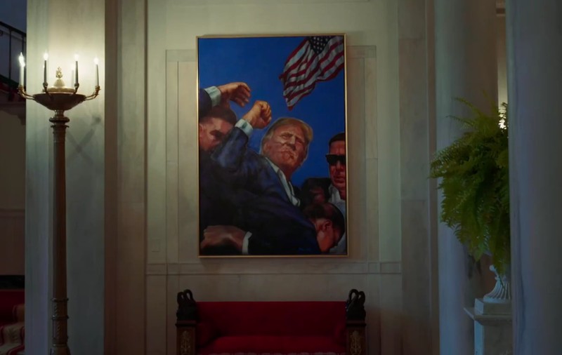 Donald Trump a ordonat să fie pus un tablou cu el cu fața plină de sânge, în locul tabloului cu Barak Obama de la Casa Albă I VIDEO