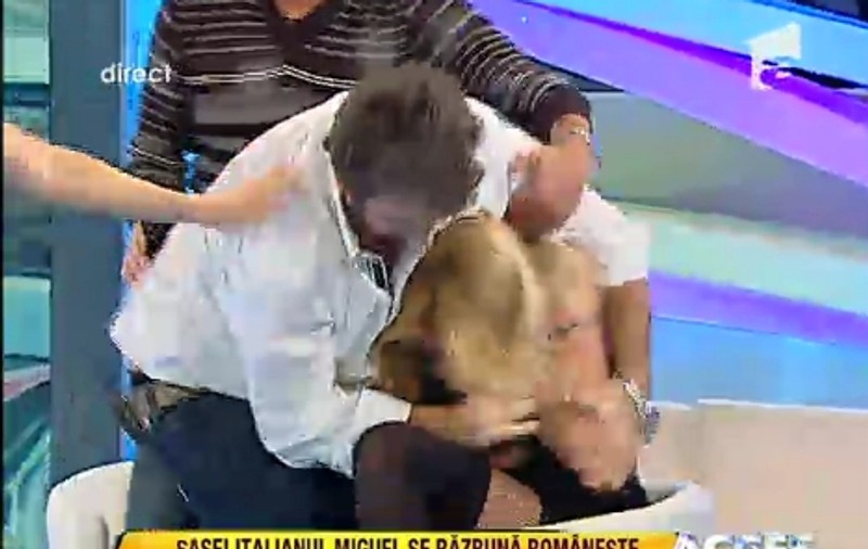 Incredibil! Miguel a lovit-o pe Simona Traşcă în direct | VIDEO