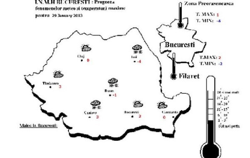 Vremea se încălzește, iar ninsoarea se transformă în ploaie. Vezi PROGNOZA METEO pentru următoarele zile