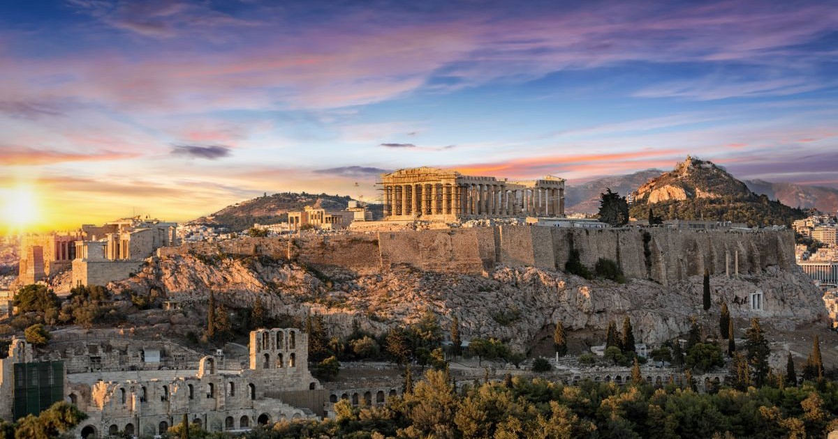 Ruinele Parthenonului din Grecia Antica