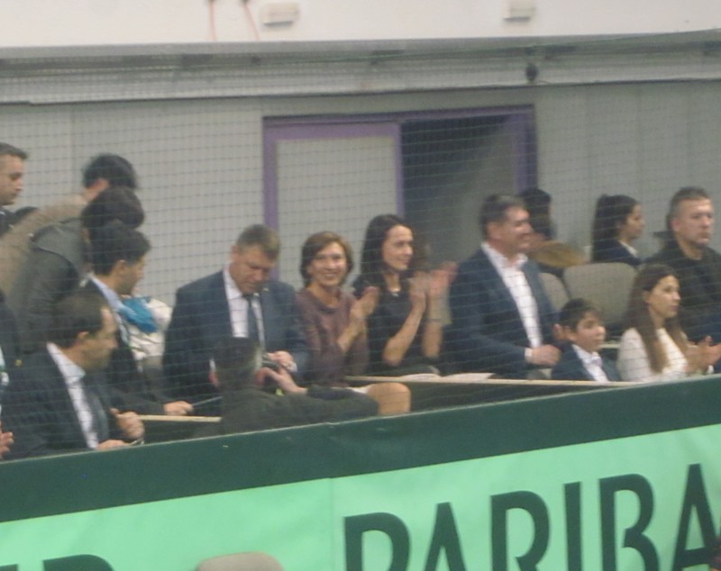 Cupa Davis, România - Israel 3-0. Iohannis, lângă generalul Năstase! FOTO