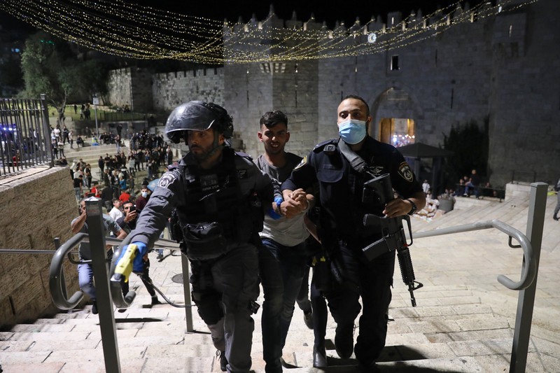 Palestinienii protestează față de evacuările din Ierusalimul de Est. Foto: Epa