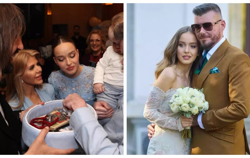 Raluca Moianu i-a tăiat moțul nepoțelului ei. Ce a ales Carol de pe tăviță. „Nașul Dan Alexa ne-a spus că a făcut cea mai bună alegere”