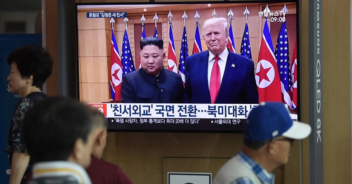 Donald Trump și Kim Jon un, în 2019