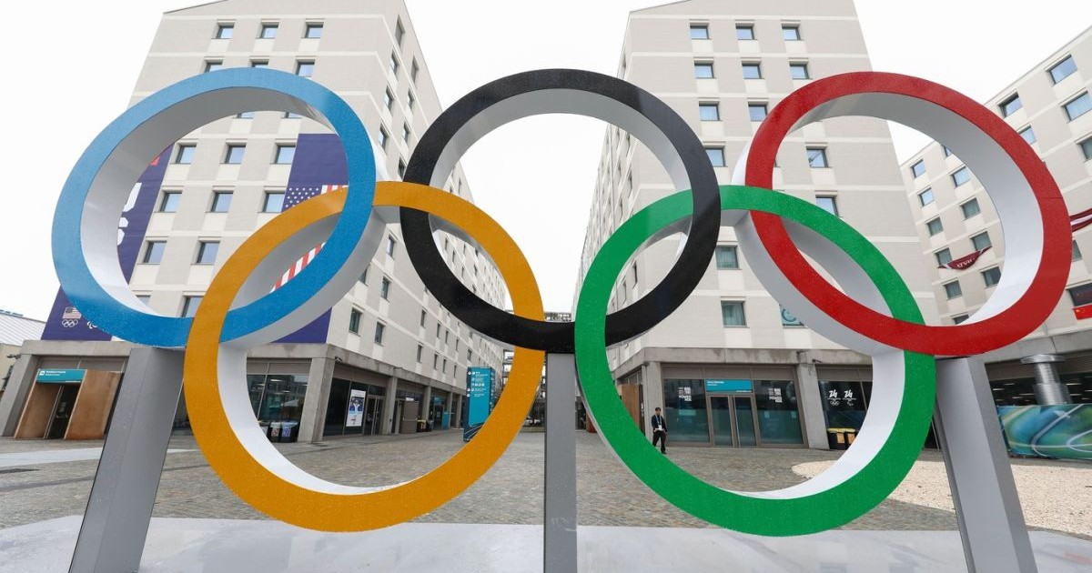 Inelele olimpice din interiorul Satului Olimpic din Milano, Jocurile Olimpice de iarnă 2026, februarie 2026
