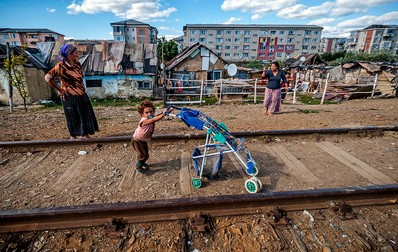 Comunitate de romi în cartierul Craica din Baia Mare | Foto: EPA