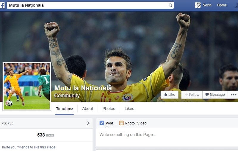 Mutu la națională - pagina de Facebook care vrea convocarea ”Briliantului”