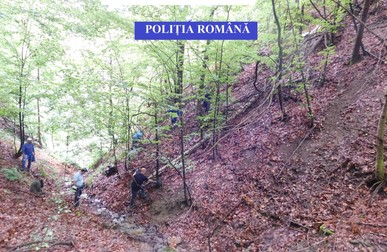 Locul în care criminaliștii au făcut cercetări
