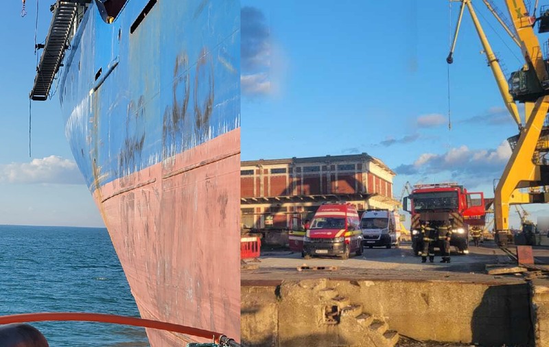 Operațiune de salvare în Portul Constanța: trei marinari egipteni salvați