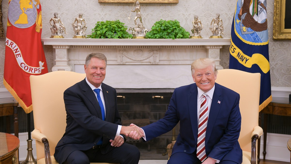Imaginile difuzate de Casa Albă după întâlnirea dintre Klaus Iohannis și Donald Trump