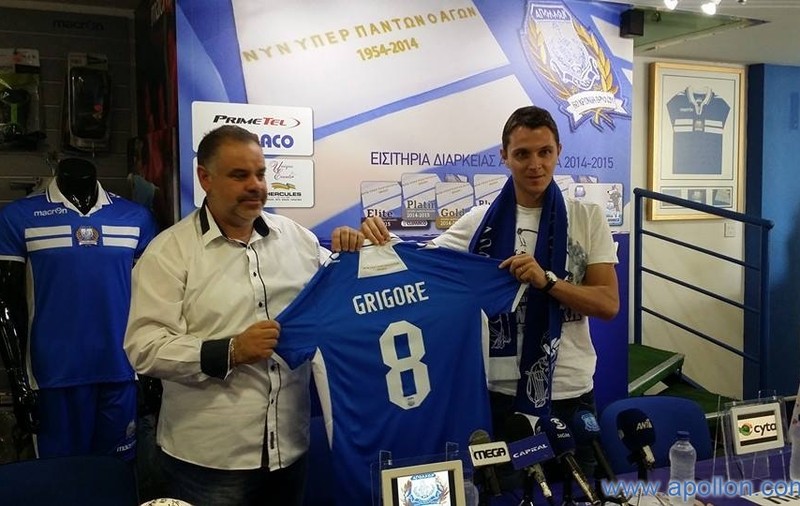 Nicolae Grigore a semnat cu Apollon Limassol