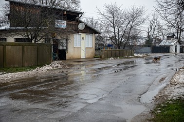 Strada pe care locuieşte unul dintre suspecţi