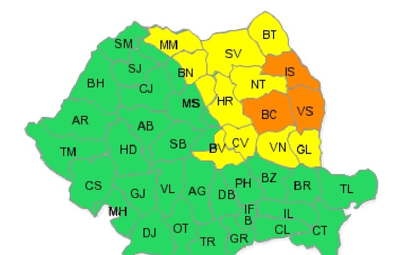 Atenţie! Avertizare de cod portocaliu în Moldova!