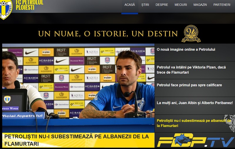 VIDEO / Petrolul şi-a schimbat imaginea: a relansat site-ul