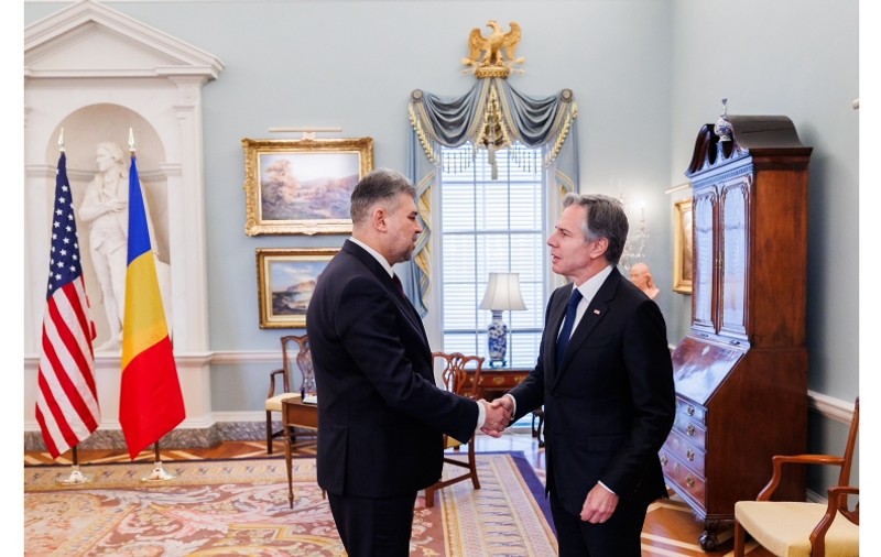 Ciolacu, mesaj pentru susținerea Republicii Moldova, la întâlnirea cu Blinken în SUA: „E cea mai vulnerabilă țară din Europa, după Ucraina”