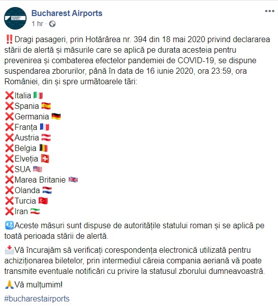 Facebook Bucharest Airports