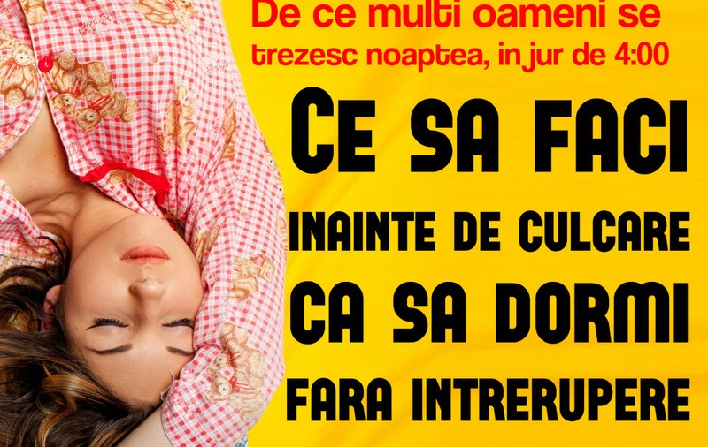 Motive pentru care te trezești noaptea