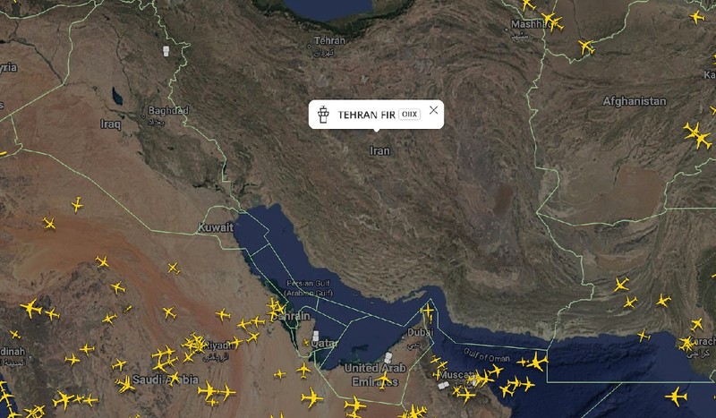 Zboruri anulate spre Tel Aviv, Dubai și Doha pe 1 martie 2026 Foto: Captură Flight Radar