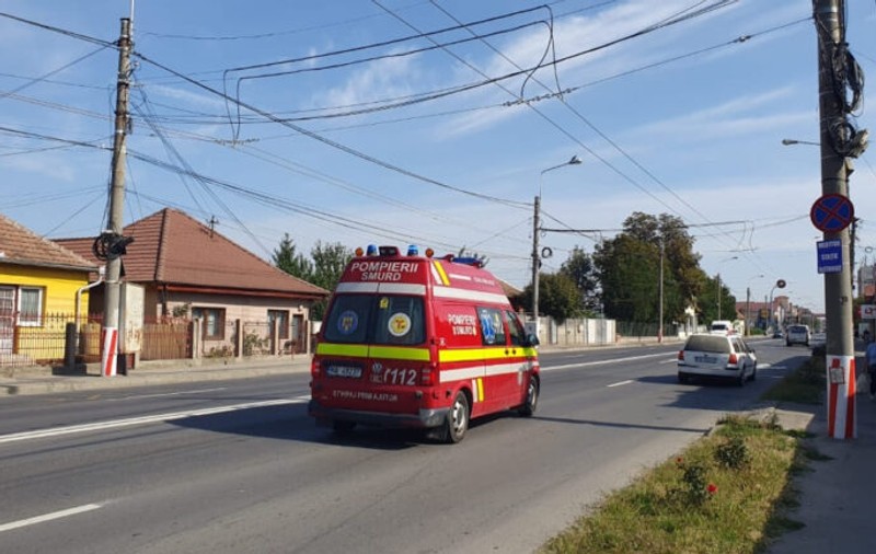 Două victime în urma unui accident între un microbuz și o mașină pe DN 14B, în Sibiu