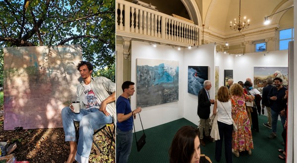 Povestea lui Adrian Dică, pictorul român care a expus la Academia Regală de Arte din Londra