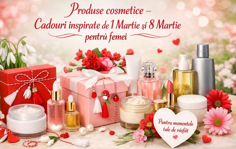 Produse cosmetice – Cadouri inspirate de 1 Martie și 8 Martie pentru femei