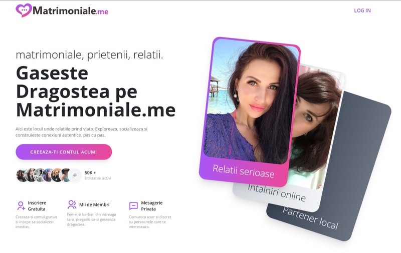 Cauți o relație serioasă? Matrimoniale.Me este site-ul de matrimoniale care te ajută să o găsești!