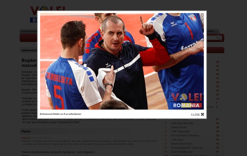 Stelistul Bogdan Tănase, antrenorul naționalei de volei a Ungariei