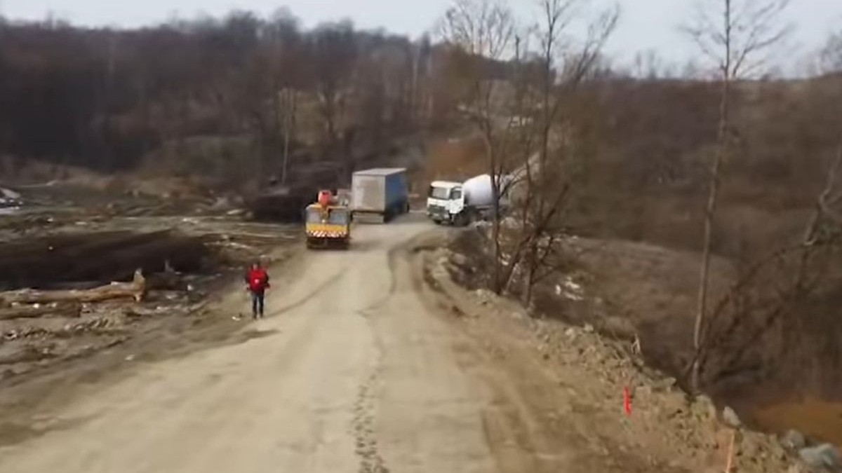 șantierul sectorului de autostradă Margina - Holdea din A1