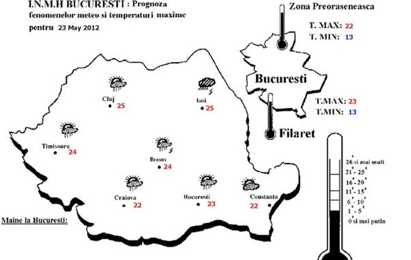 Averse, descărcări electrice şi intensificări ale vântului. Uite cum va fi vremea miercuri şi joi!