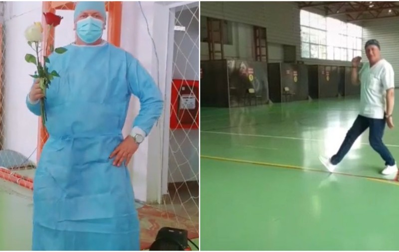 Petrecere cu dans și gesturi obscene într-un centru de vaccinare din Botoșani. Asistenţii, daţi afară. Reacţia CNCAV