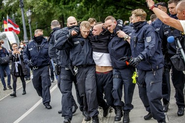Proteste în Berlin. Foto: Hepta