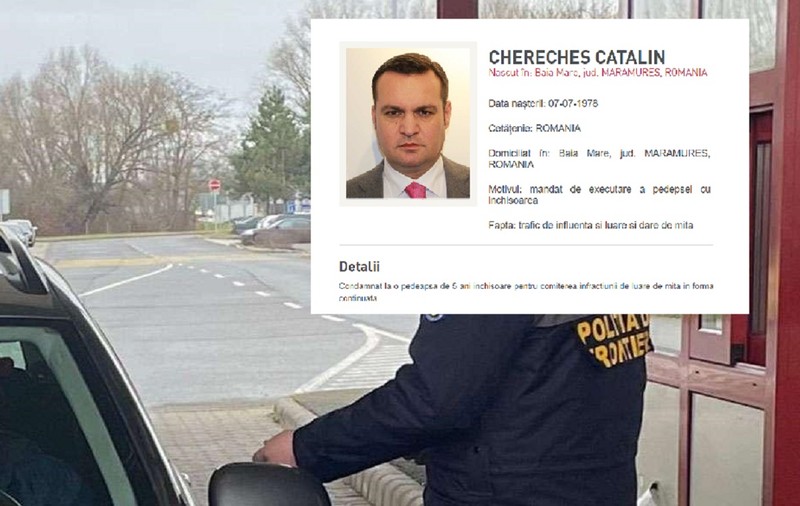 Agentul Poliției de Frontieră care l-a lăsat pe Cătălin Cherecheș să iasă din țară, cercetat. „Are 21 de ani de experiență, cu multe depistări”