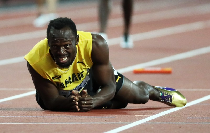 Fiasco Bolt! Marele atlet jamaican s-a accidentat în ultima sa cursă, finala de 4x100 metri de la Mondialele de atletism câștigată de Marea Britanie