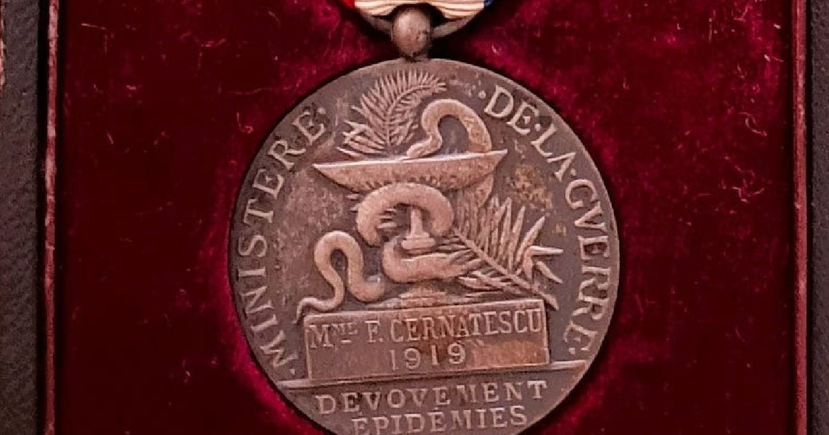 O medalie rotundă din bronz, cu diametrul de 27 mm, prevăzută cu o panglică tricoloră franceză – roșu, alb și albastru – și cu un ac pentru a permite purtarea ei. Aversul medaliei prezintă efigia alegorică a Republicii Franceze, reprezentată prin profilul stâng al unei femei tinere, cu trăsături ferme și expresie calmă, simbol al idealurilor republicane. Din părul ei pornește o aripă stilizată orientată spre spate. Acest element evocă vigilența, protecția și energia civică, dar trimite și la imagistica clasică a geniilor protectoare sau a zeilor mesageri din iconografia antică.