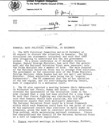 O telegramă diplomatică britanică relatează întâlnirea lui Ion Iliescu cu ambasadorul SUA
