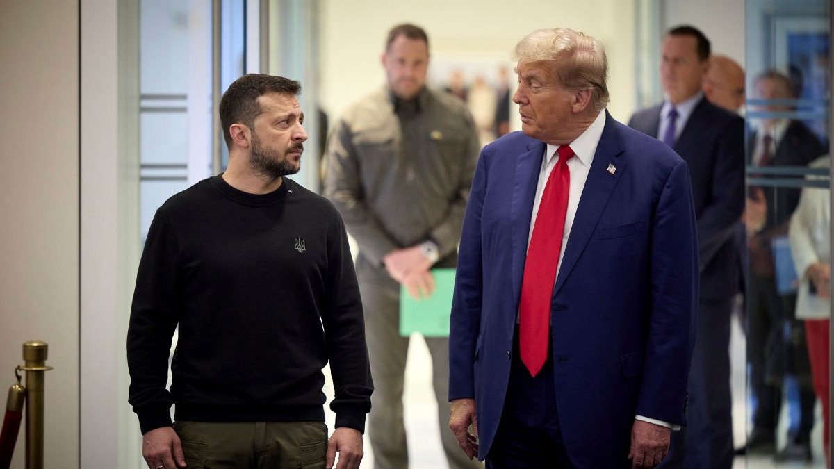 19 februarie 2025: Președintele Ucrainei, Volodomir Zelenski, și liderul de la Washtington, Donald trump, față în față