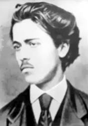 Portret Caragiale când era tânăr