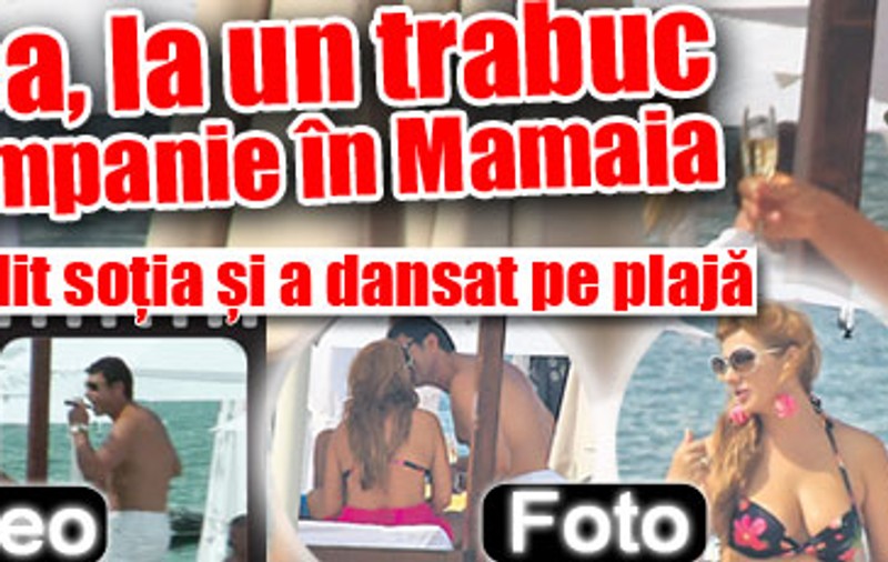 Soţii Borcea, euforici pe plajă!
