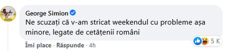Comentariul lui George Simion.