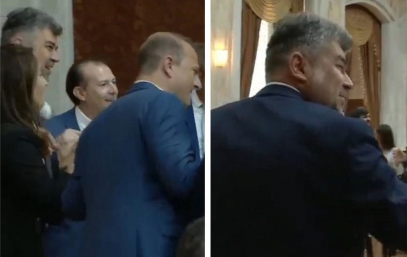 VIDEO. Florin Cîțu și Marcel Ciolacu s-au prins în horă în Parlamentul de la Chișinău