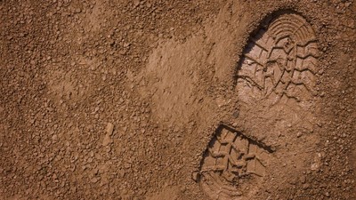 urma-talpa-pantof-bocanc-nisip-noroi