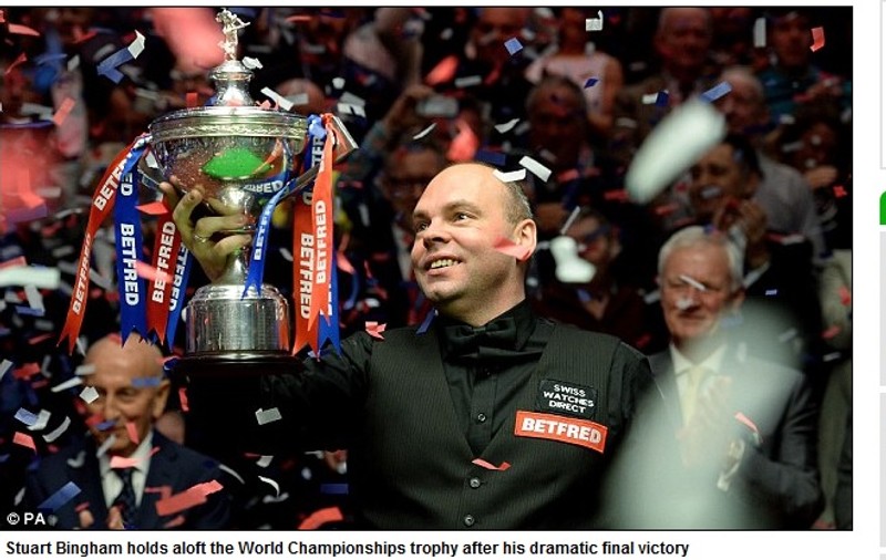 Bingham, campion mondial de snooker la 38 de ani