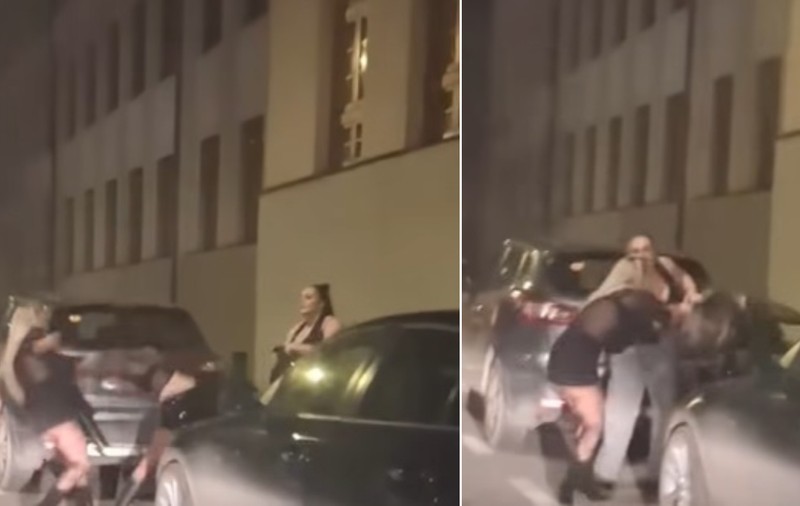 Două tinere se bat și se trag de păr în centrul municipiului Satu Mare: „Au dat startul la machiajul de sărbători!”