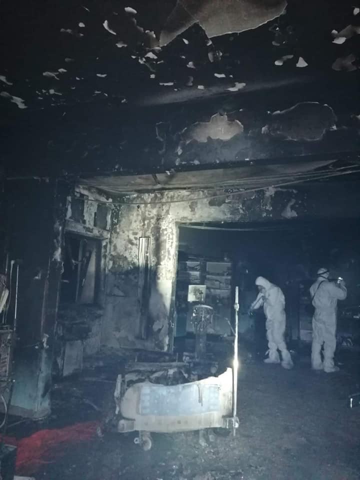 Un incendiu a mistuit secţia ATI unde erau internaţi bolnavi de COVID, iar 14 oameni au murit | Foto Hepta