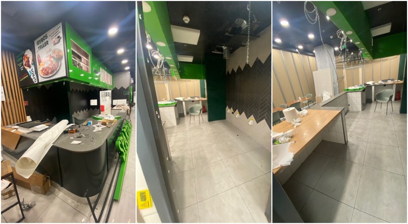 Restaurantul Spartan din Viena, în proces de renovare, în noiembrie 2022