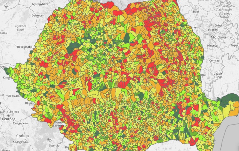 Harta interactivă a vaccinării anti-COVID în România. Cum stă fiecare localitate