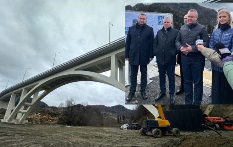 „Un pod spectaculos din Argeș e foarte aproape de deschidere”, spune directorul CNAIR după o vizită pe șantier, alături de Ciucă, Bode și Gorghiu