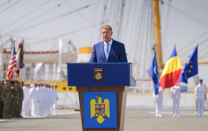 Klaus Iohannis, la Ziua Marinei: Rusia este principala amenințare la adresa securității euroatlantice