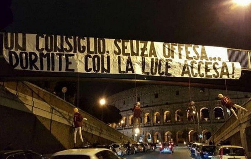 Fanii Romei, amenințări macabre la adresa jucătorilor după eșecurile cu rivala Lazio / GALERIE FOTO